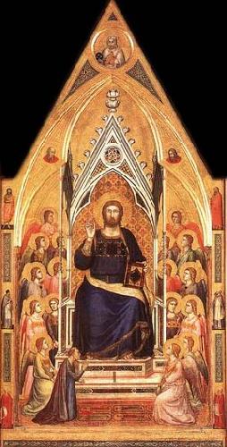 GIOTTO di Bondone Christ Enthroned Spain oil painting art